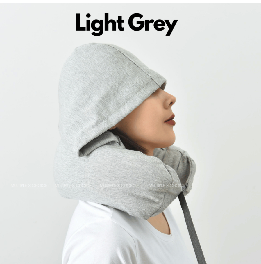 Travel Pillow Neck Pillow Airplane Polystyrene Beads With Hood