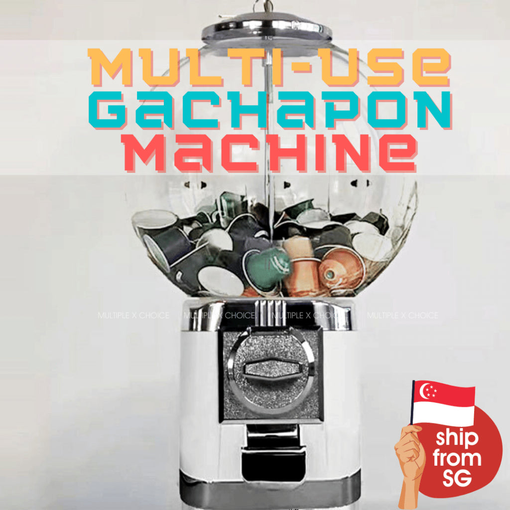 Multi-Purpose Gachapon Vending Machine Ball Coffee Tea Capsule Storage Dispenser Retro Gashapon GumBall Christmas Gift