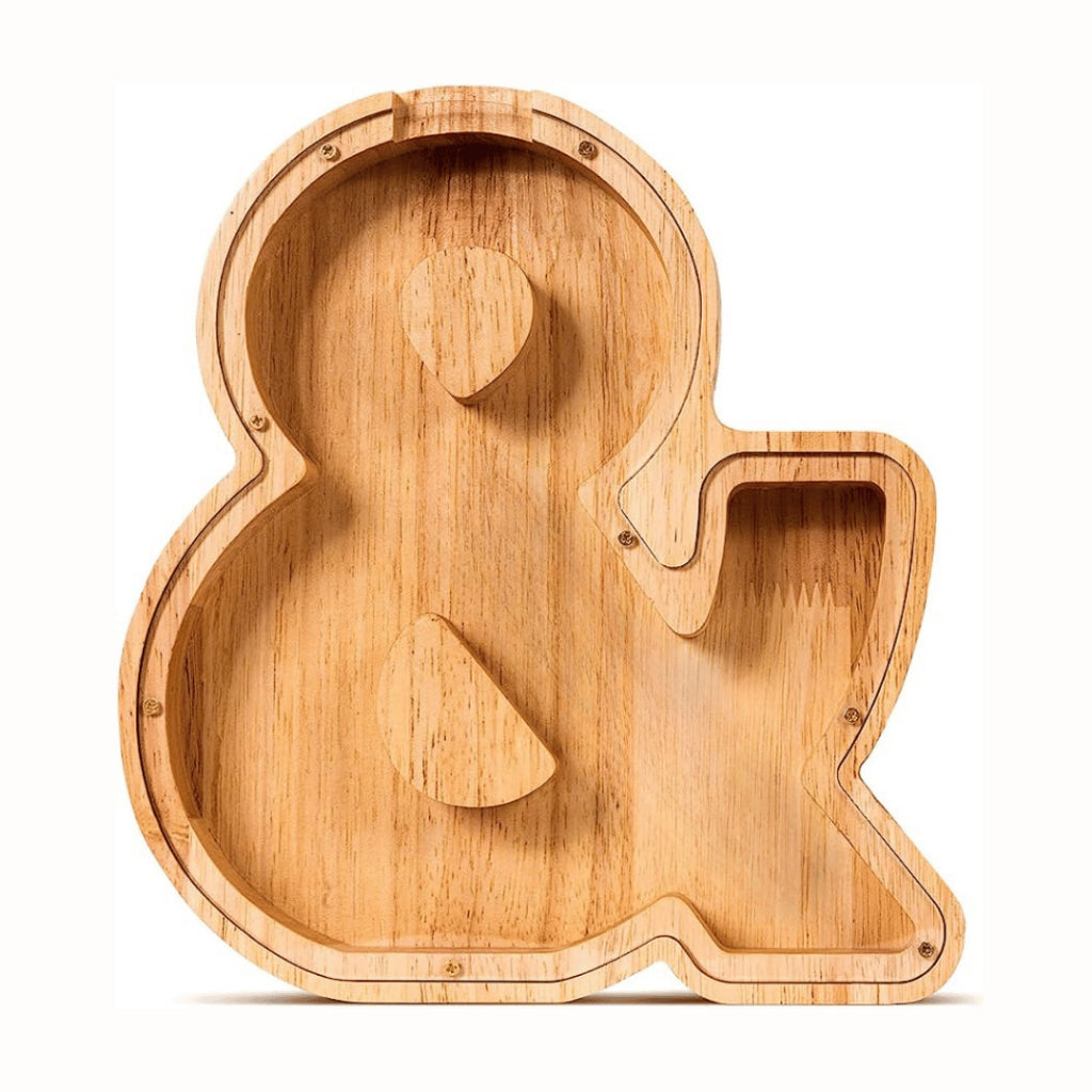 Letter & Animal Alphabet Coin Bank with Customised Stickers
