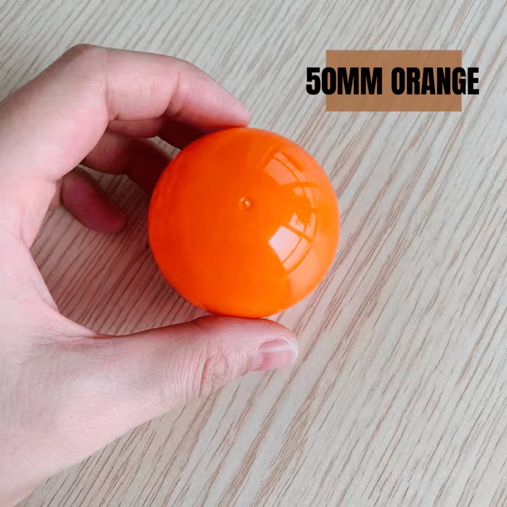 50MM SIZE Multi-Purpose Gachapon Vending Machine GumBall Capsule Balls (Various Colours)