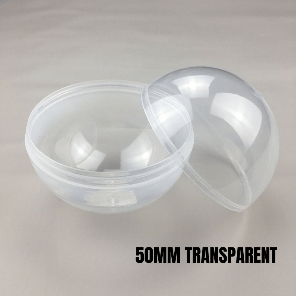 50MM SIZE Multi-Purpose Gachapon Vending Machine GumBall Capsule Balls (Various Colours)