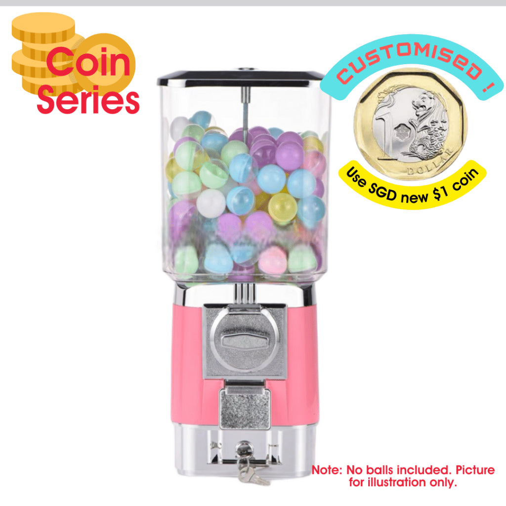 Multi-Purpose Gachapon Vending Machine Ball Coffee Tea Capsule Storage Dispenser Retro Gashapon GumBall Christmas Gift