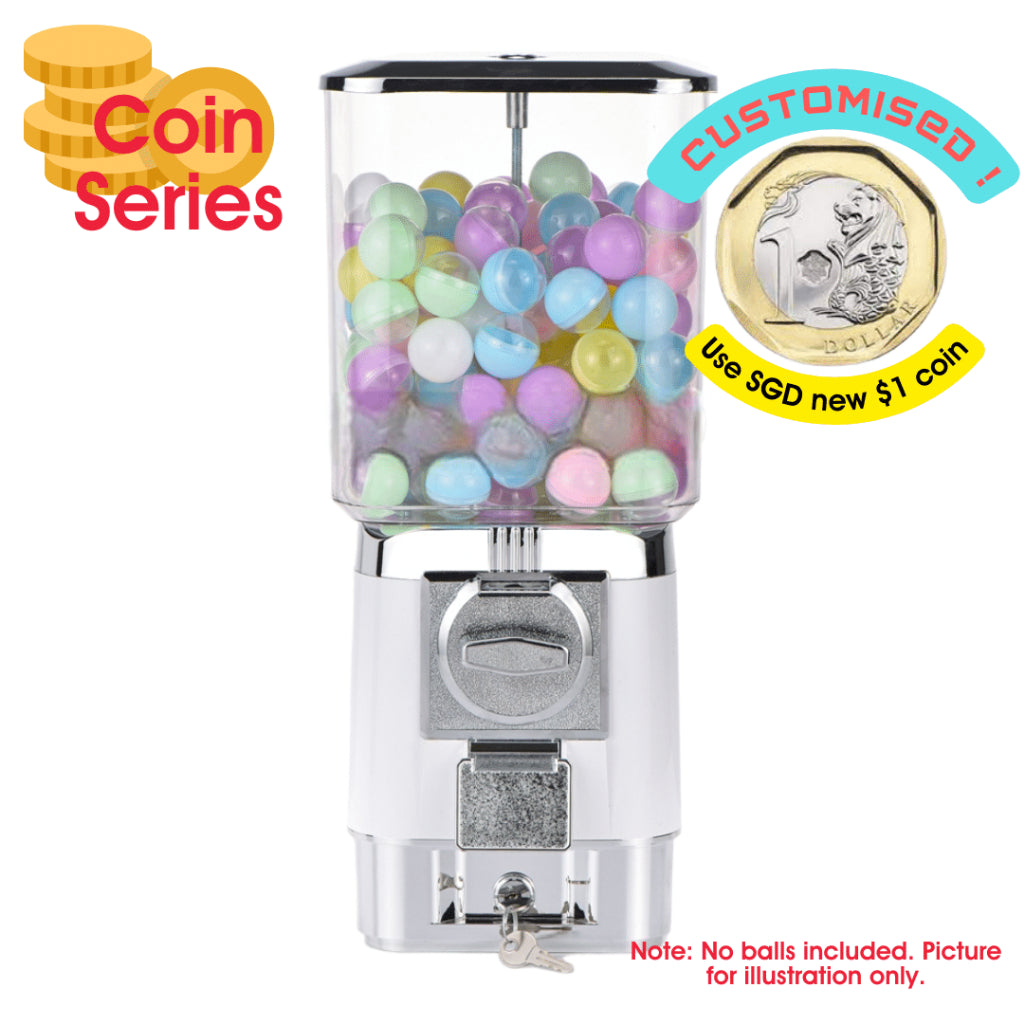Multi-Purpose Gachapon Vending Machine Ball Coffee Tea Capsule Storage Dispenser Retro Gashapon GumBall Christmas Gift
