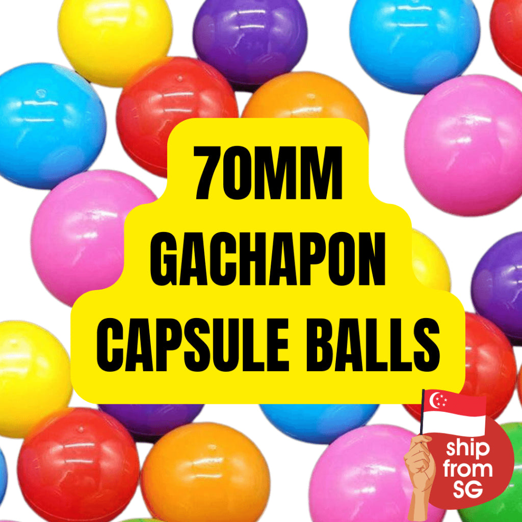 70MM Large Size Gachapon Machine Capsule Empty Ball Shell for Toys Surprise Gift Balls Multi-Purpose Party Lucky Draw