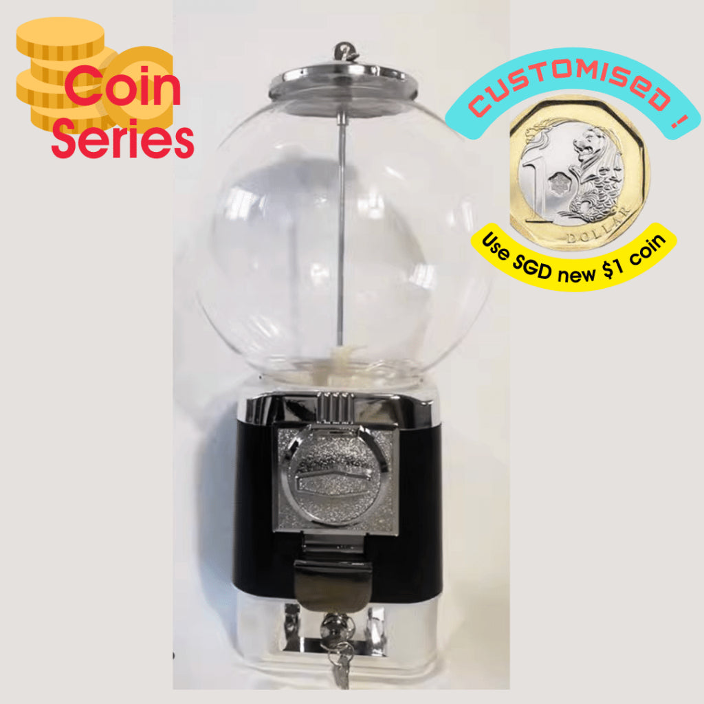 Multi-Purpose Gachapon Vending Machine Ball Coffee Tea Capsule Storage Dispenser Retro Gashapon GumBall Christmas Gift