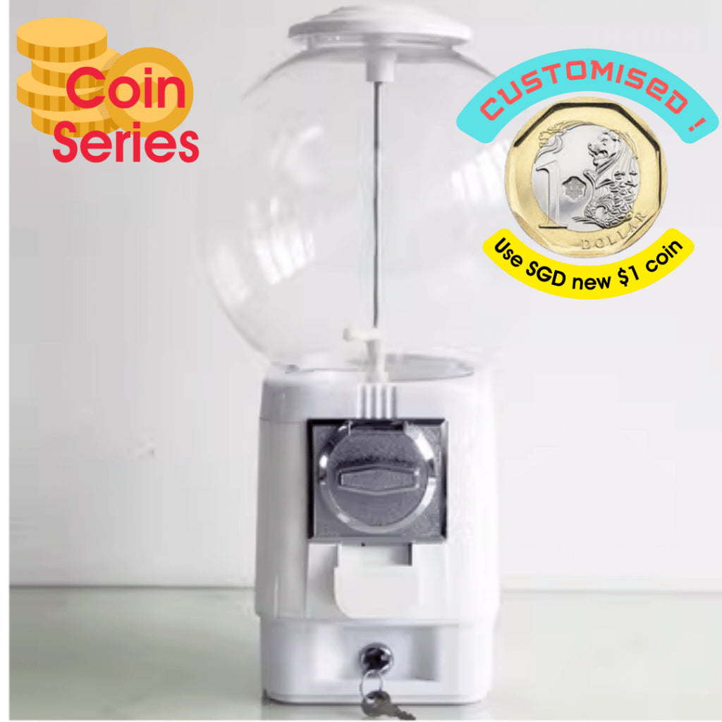 Multi-Purpose Gachapon Vending Machine Ball Coffee Tea Capsule Storage Dispenser Retro Gashapon GumBall Christmas Gift