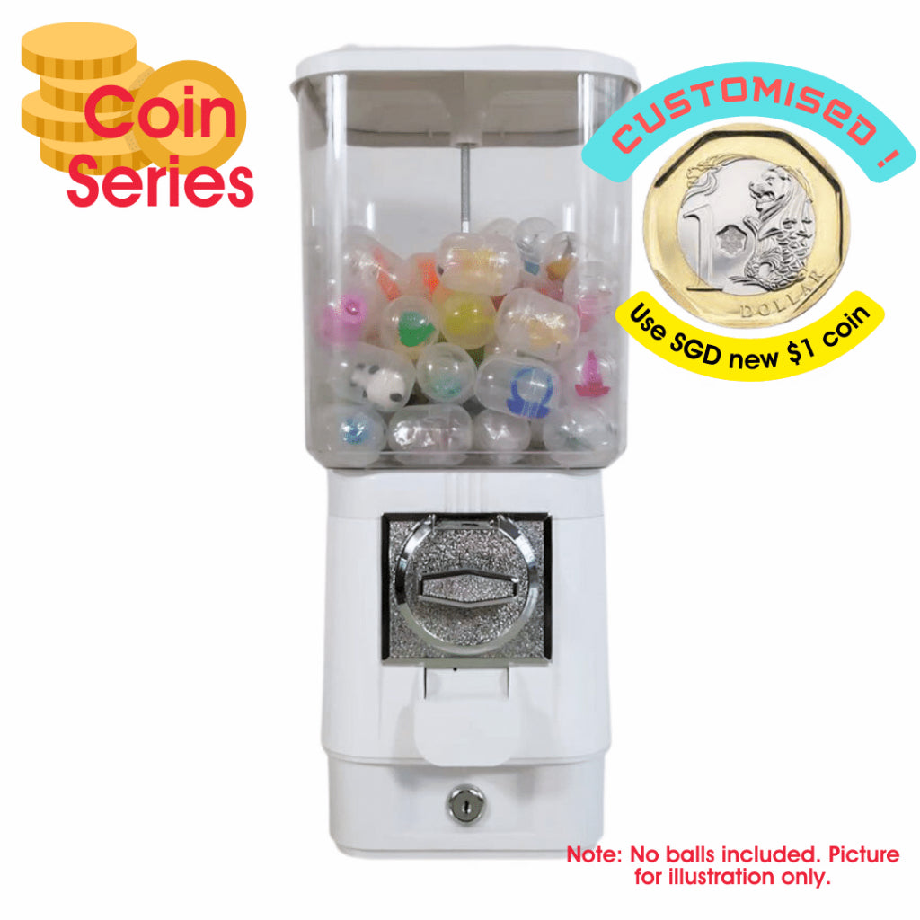Multi-Purpose Gachapon Vending Machine Ball Coffee Tea Capsule Storage Dispenser Retro Gashapon GumBall Christmas Gift