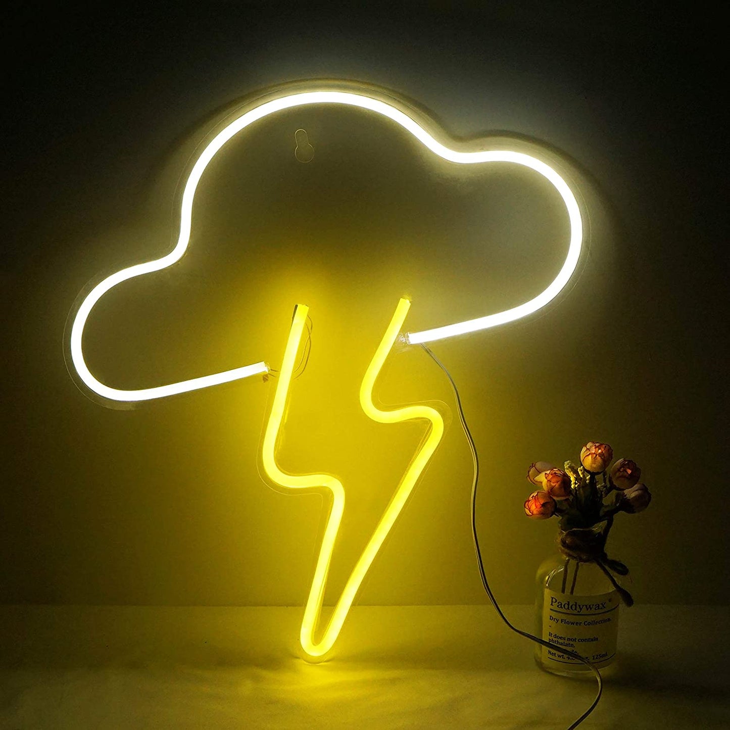 White Storm Signage LED Neon Light
