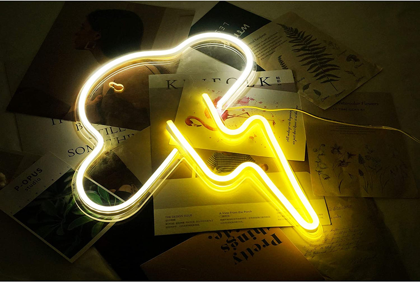 White Storm Signage LED Neon Light