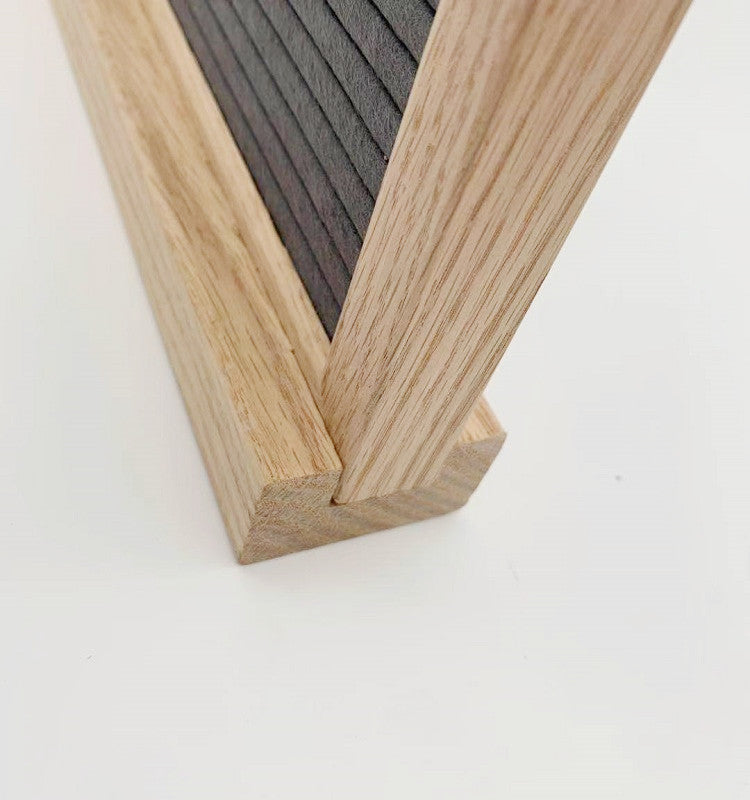 Oak Solid Wood Felt Message Board with Bottom Stand