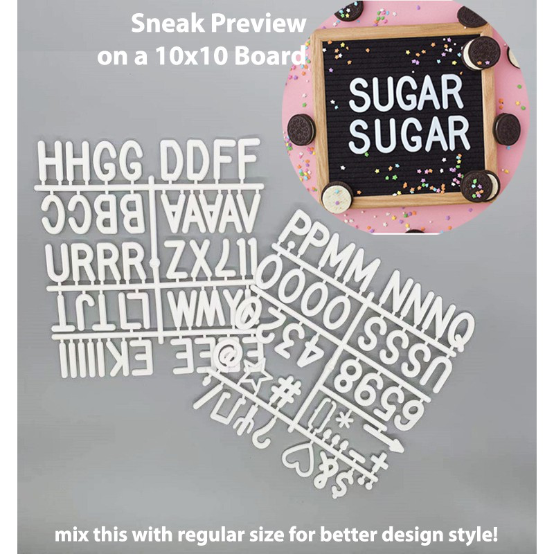 LED Lights Felt Message Board
