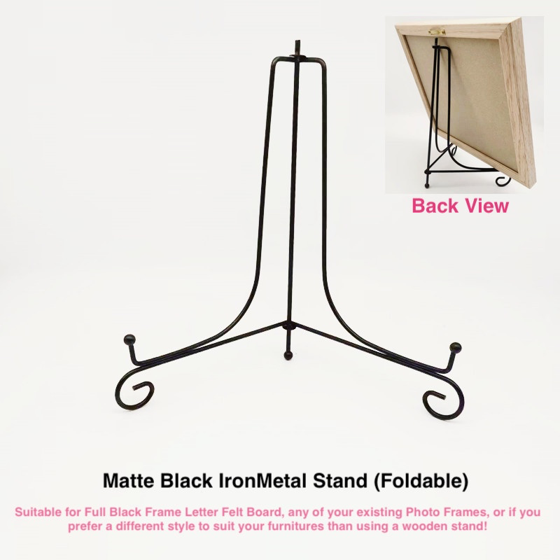 Double Full Black Frame Felt Message Board