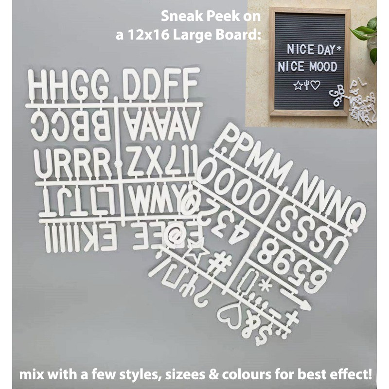 LED Lights Felt Message Board