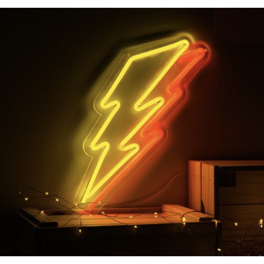 Flash Bolts LED Neon Wall Light