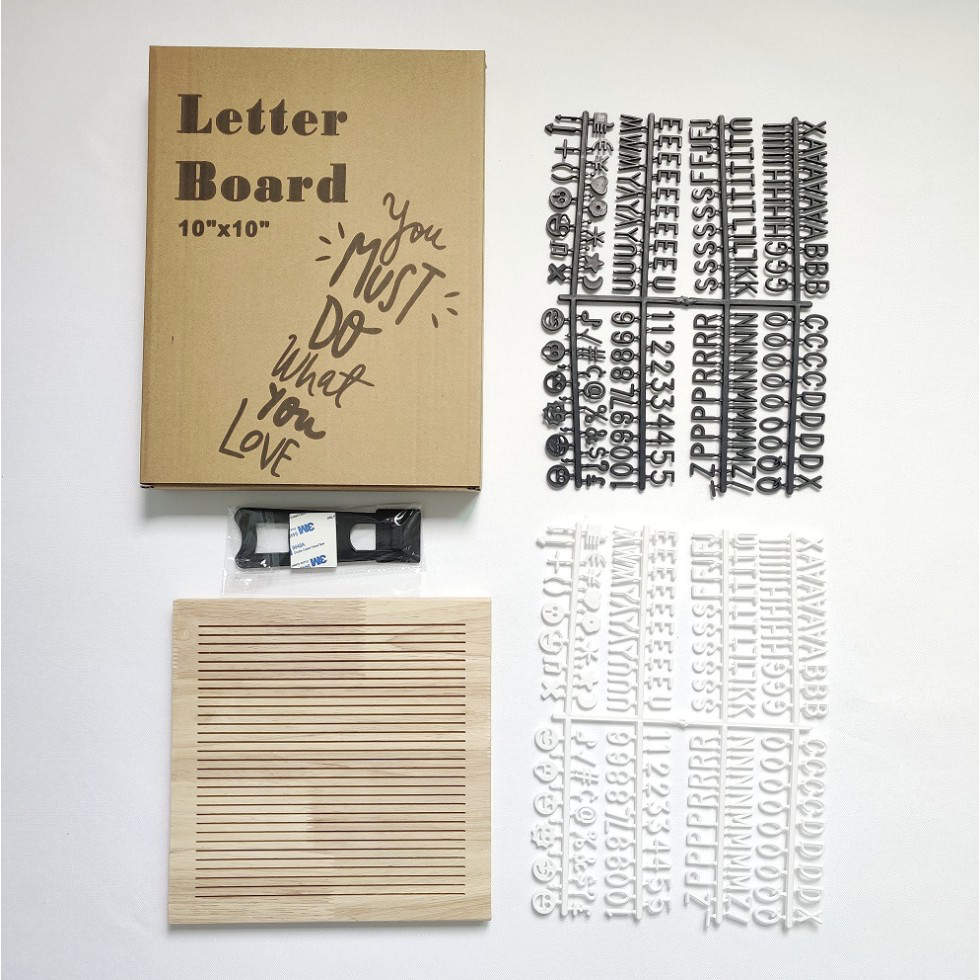 Full Oak Wood Letter Message Board