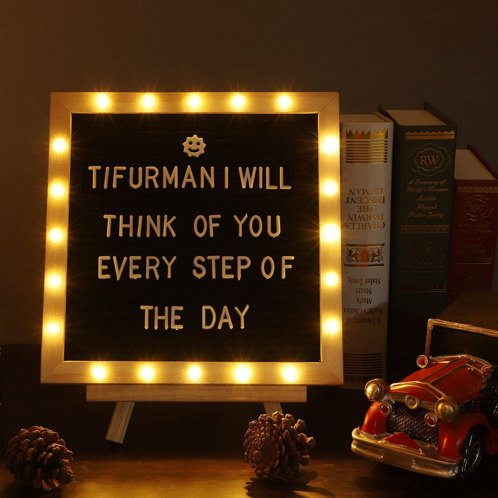 LED Lights Felt Message Board