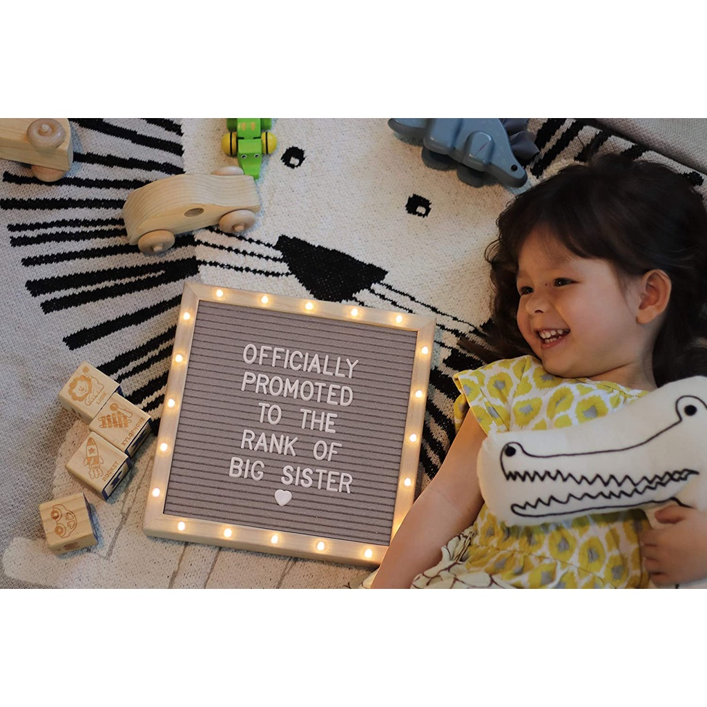LED Lights Felt Message Board