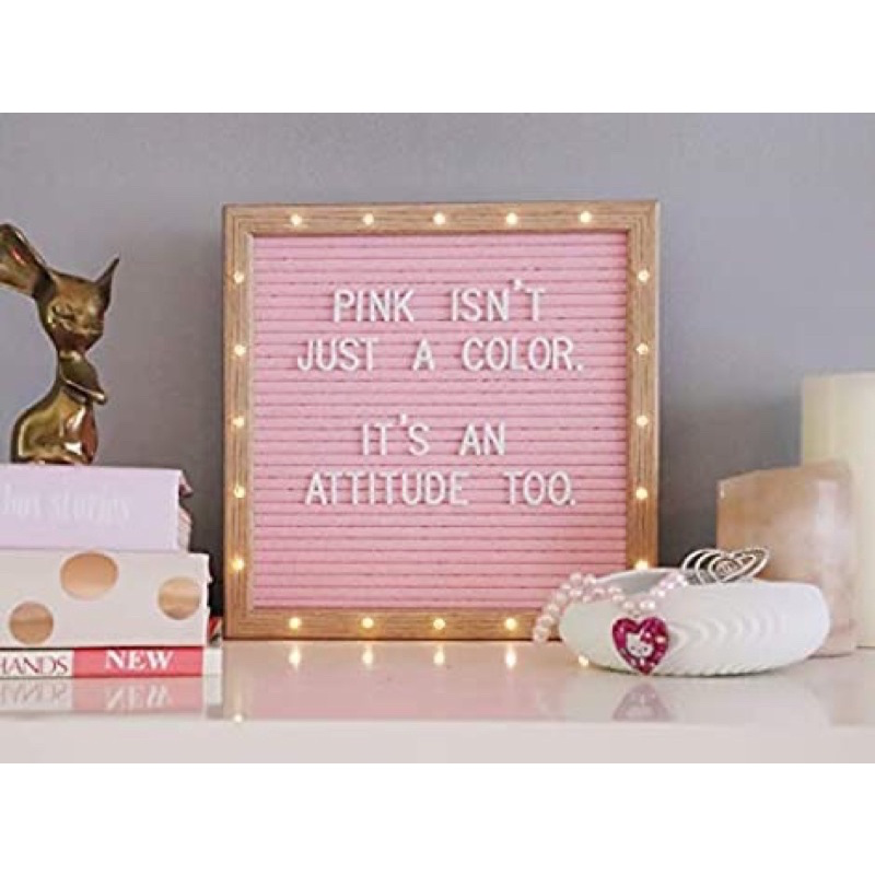 LED Lights Felt Message Board