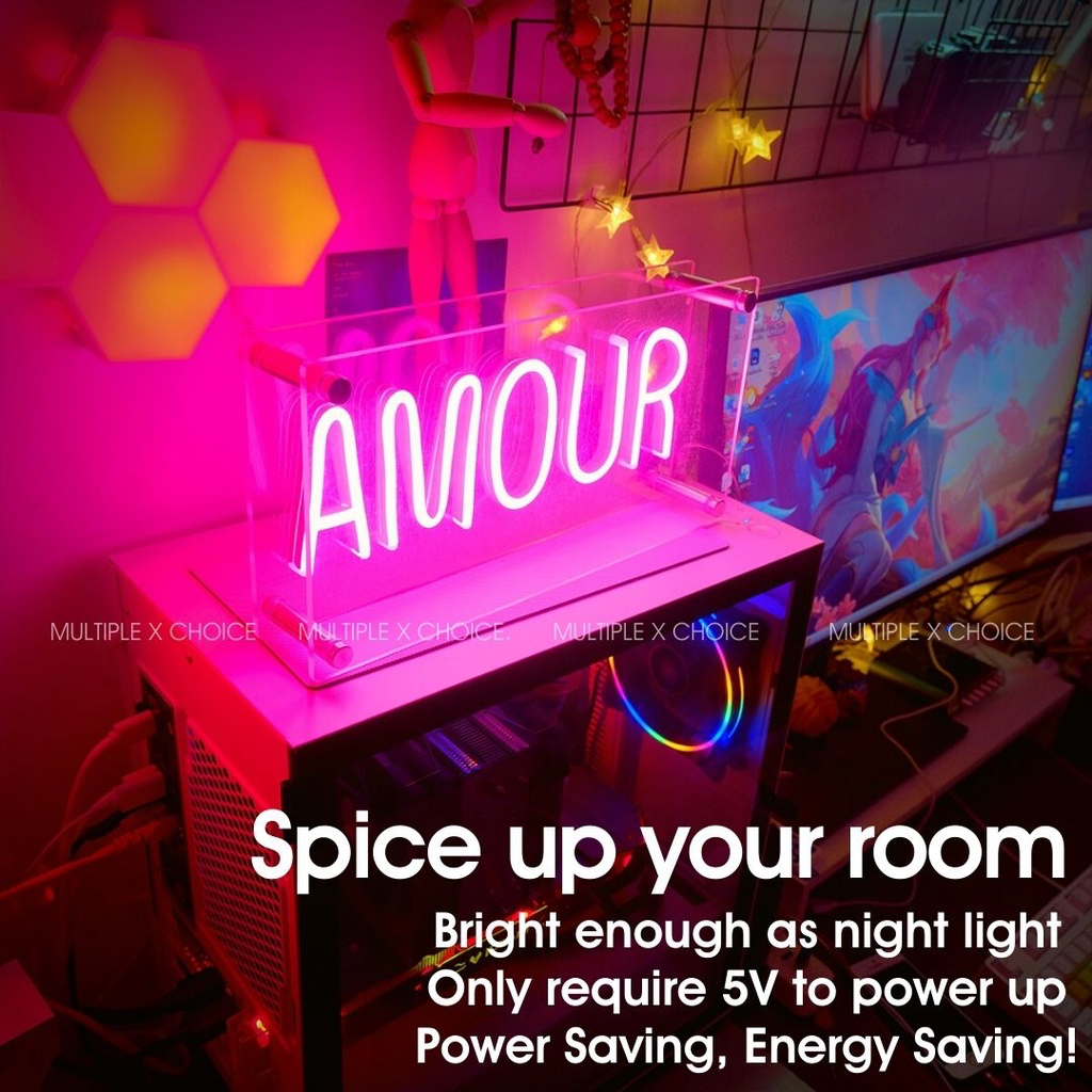 Dream Cursive Word Neon Light Box