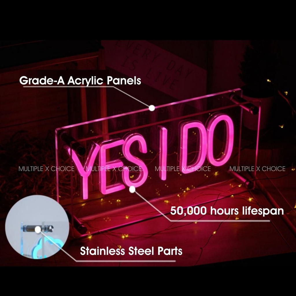 Dream Cursive Word Neon Light Box