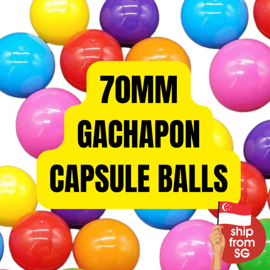 70MM Large Size Gachapon Machine Capsule Empty Ball Shell for Toys Surprise Gift Balls Multi-Purpose Party Lucky Draw