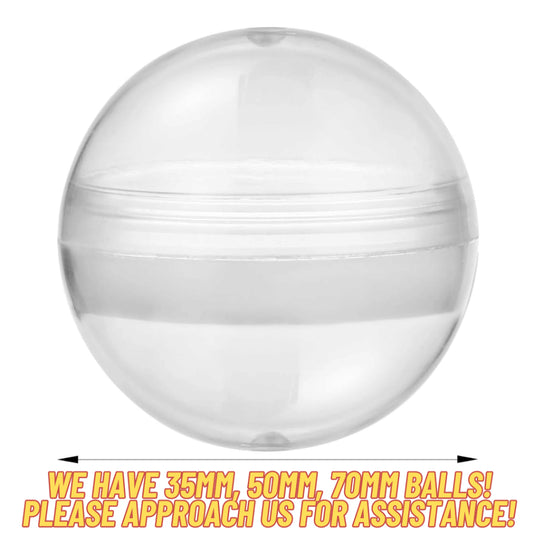 32MM SIZE Multi-Purpose Gachapon Vending Machine GumBall Capsule Balls (Various Colours)