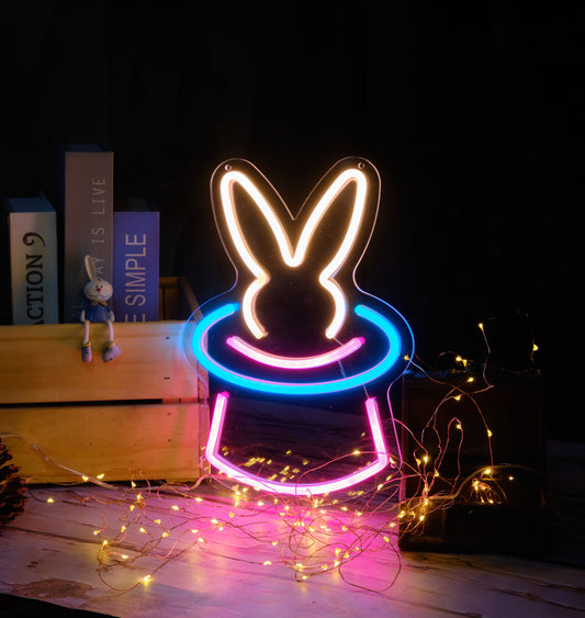 Bunny Hat LED Neon Light