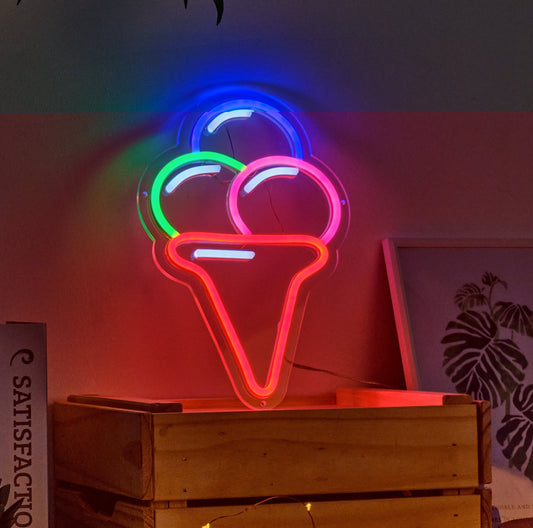 Scoops Ice Cream LED Neon Light