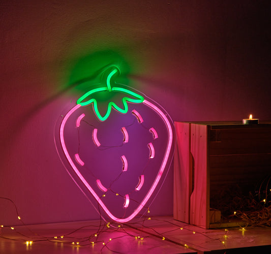 Strawberry Fruit LED Neon Wall Light