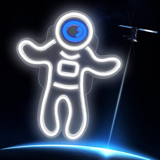 White Astronaut LED Neon Light