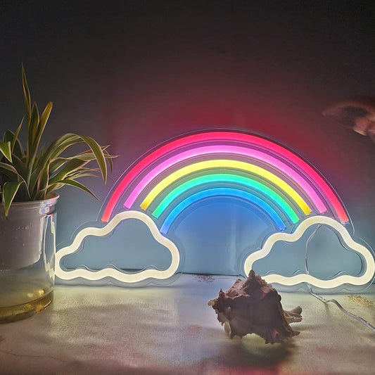 Rainbow Cloud Neon LED Wall Light