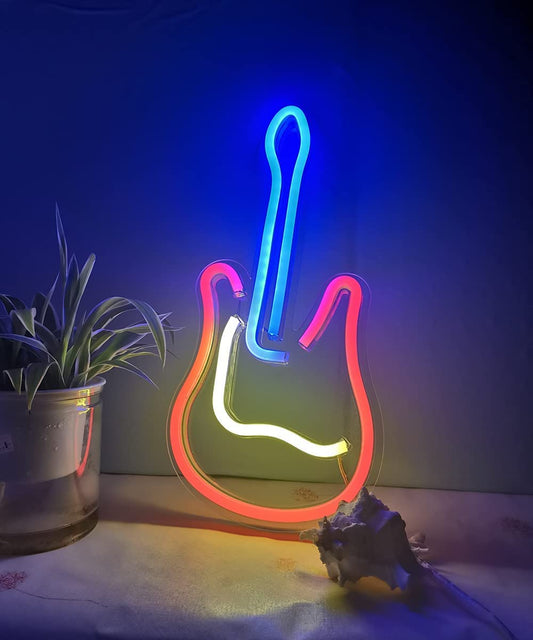 Guitar Instrument LED Neon Wall Light