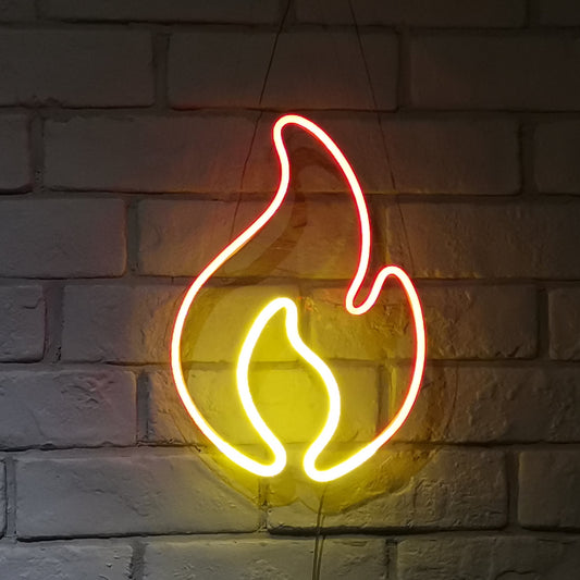 Flame Fire LED Neon Wall Light