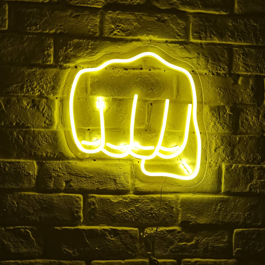 Fist Punch LED Neon Wall Light