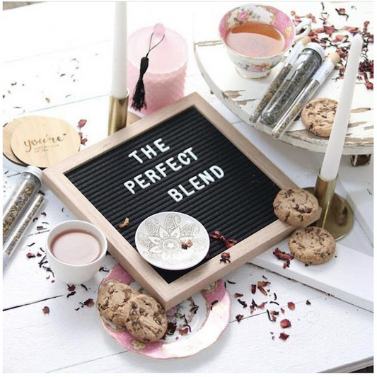Pine Wood Frame Square Message Felt Board (Assorted Colours)