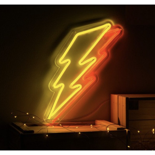 Flash Bolts LED Neon Wall Light