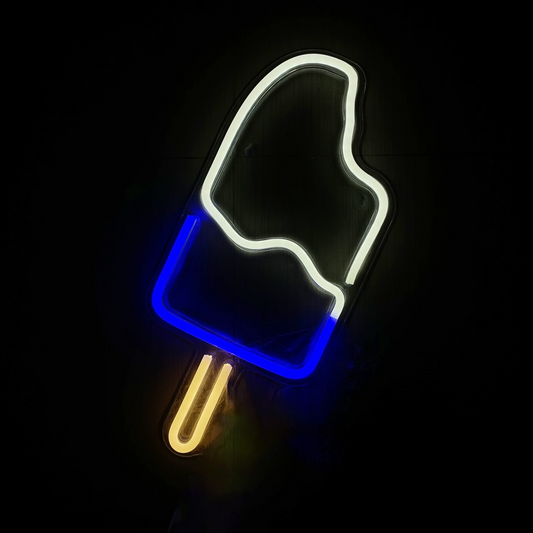 Blue Popsicle LED Neon Wall Light