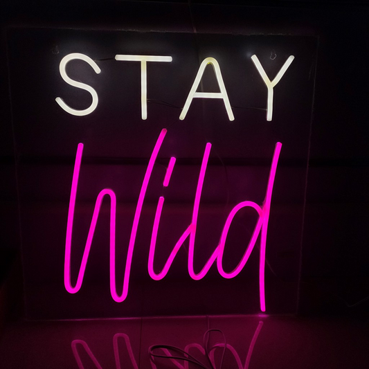 Stay Wild LED Neon Wall Light