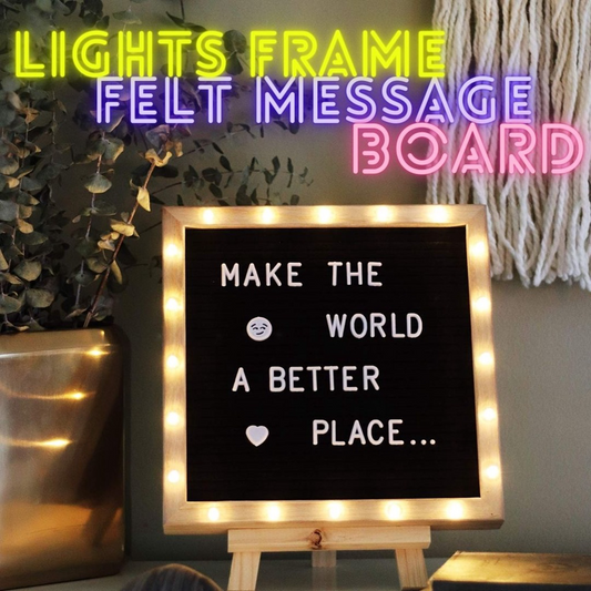 LED Lights Felt Message Board