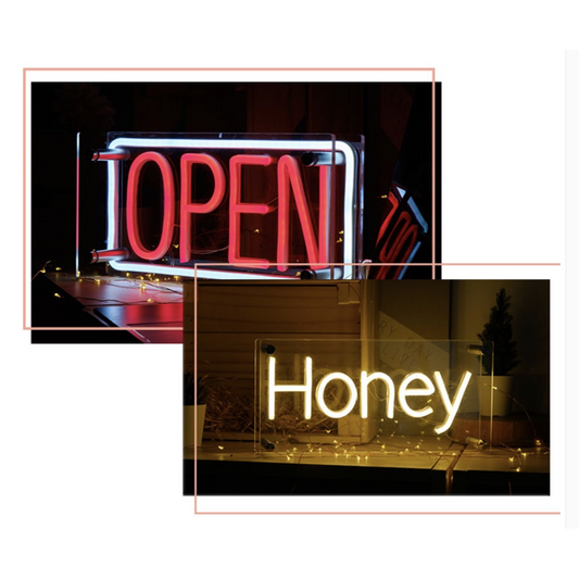 Ice Cream Cone Neon Light Box