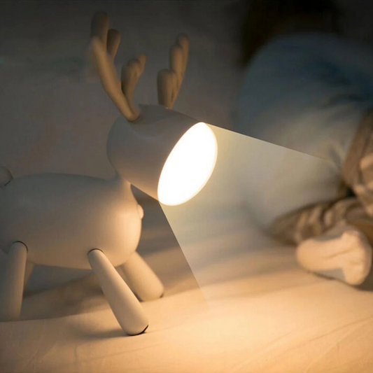 Reindeer LED Table Desk Lamp Rotatable Night Light Home Decor Gift Nordic Baby Kids Nursery Room