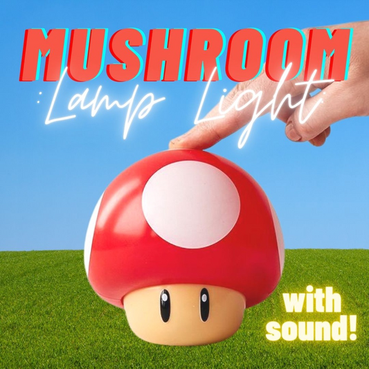 Rechargeable Creative Retro Nostalgic Mario Marie Cute Mushroom Night Light Sound Effect Decoration Game