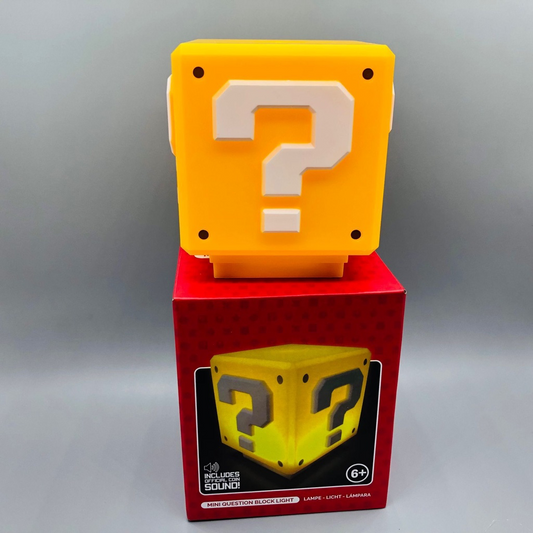 Game Mini Mystery Question Block Light Lamp with Sound