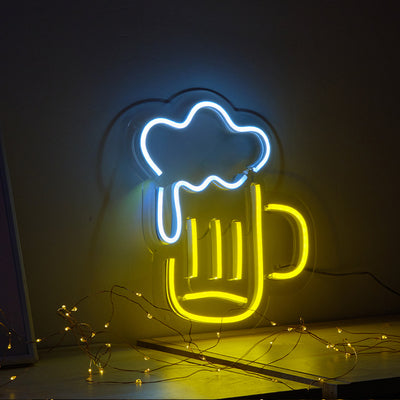 Beer Mug LED Neon Wall Light