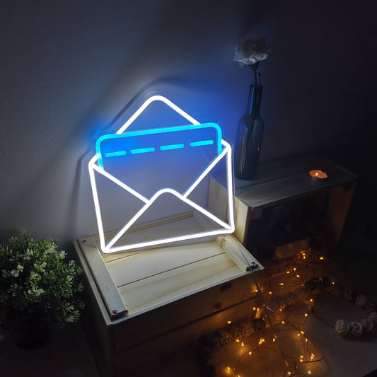 E-Mail Letter Envelope LED Neon Wall Light